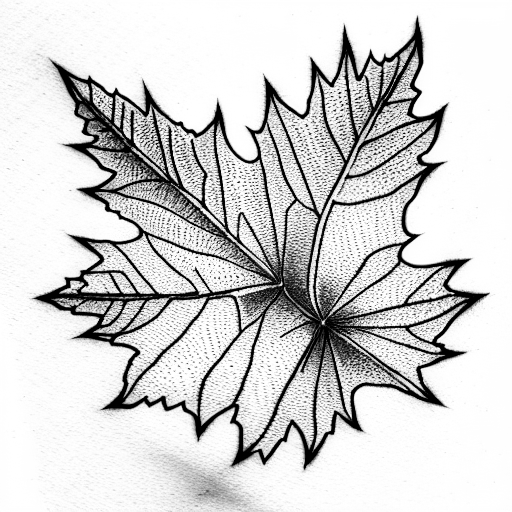 Maple Leaf tattoo design idea
