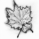 Maple Leaf tattoo design idea