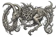 Capricorn symbol tattoo design idea