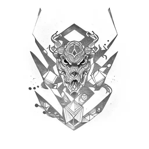 cyber sigilism  tattoo design idea