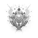 nordic and Japanese mixed sleeve tattoo design idea