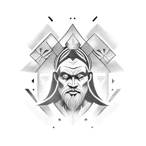 three vertical lines on biceps signifying power wisdom and divine knowledge  tattoo design idea