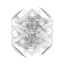 three vertical lines on biceps signifying power wisdom and divine knowledge  tattoo design idea