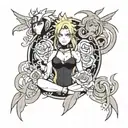 naruto virgo trio tattoo design idea