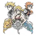 naruto virgo trio tattoo design idea