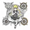 naruto virgo trio tattoo design idea