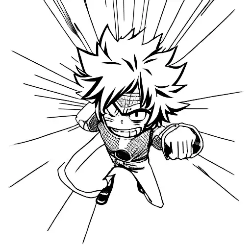 midoriya izuku, rock lee, tanjiro kamado, hinada shoyo tattoo design idea