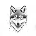 Yakuza with wolf tattoo design idea