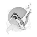 flying quetzal tattoo design idea