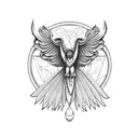 flying quetzal tattoo design idea