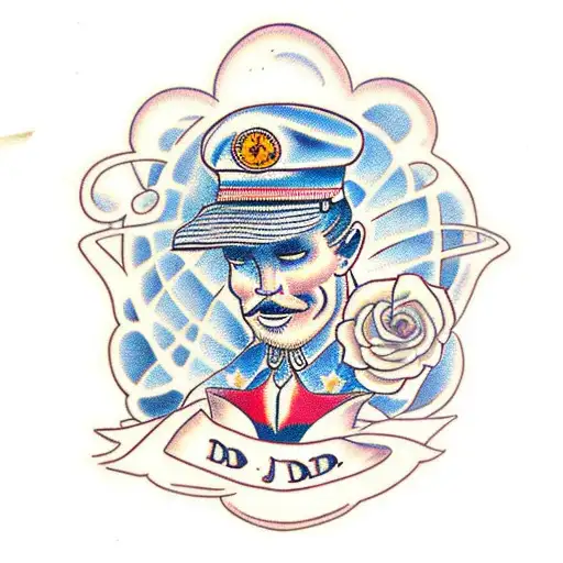 dad and sons tattoo design idea