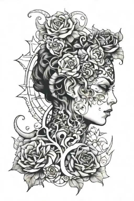 self struggle tattoo design idea