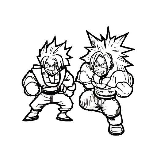 my hero academia and Dragonball crossover  tattoo design idea