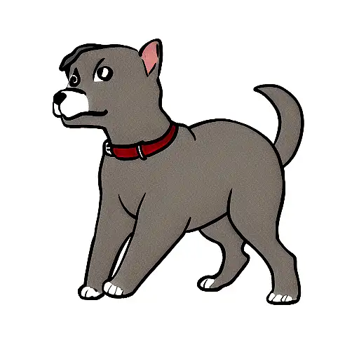 staffy tattoo design idea