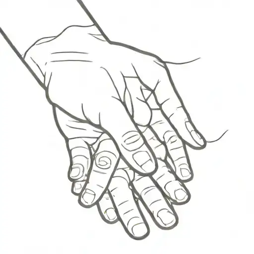 creation of adam hands tattoo design idea