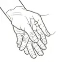 creation of adam hands tattoo design idea