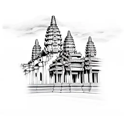 angkor wat tattoo design idea