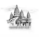 angkor wat tattoo design idea
