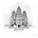 angkor wat tattoo design idea