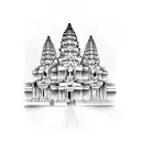 angkor wat tattoo design idea