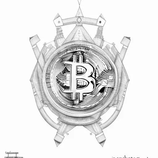 Bitcoin, guitar, motorbike, travel, freedom tattoo design idea