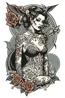 slut BBC only tattoo design idea