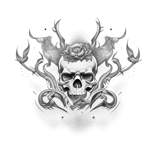 father died tattoo design idea