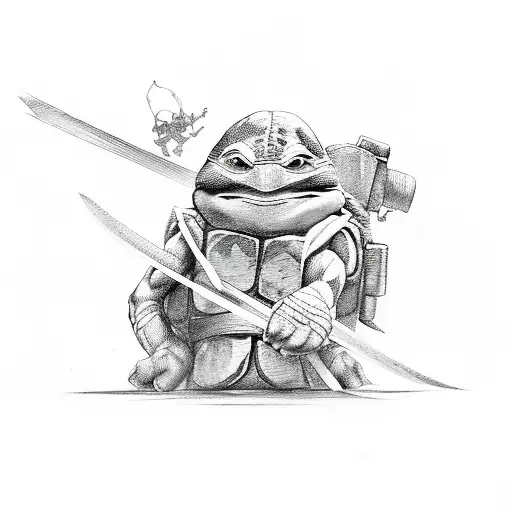 teenage mutant ninja turtles tattoo design idea