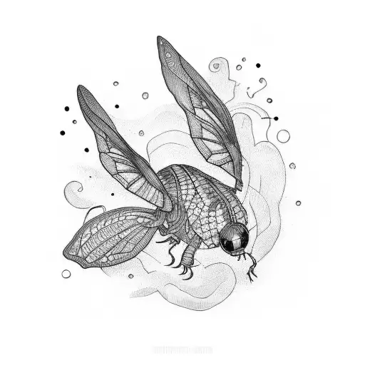 firefly tattoo design idea