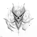 elder wand lumos tattoo design idea