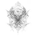 elder wand lumos tattoo design idea