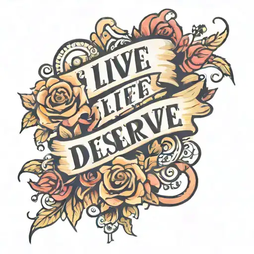 forearm with the following inscription: I live the life I deserve, blessed, fuck a vacay, I feel better at work bless tattoo design idea