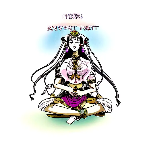 lord shiva and Parvati  tattoo design idea