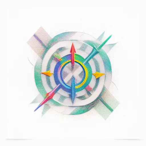 life goes on with infinity and arrow tattoo design idea