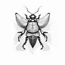 beetle tattoo design idea