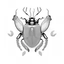 beetle tattoo design idea