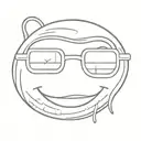 bob and sunglass smiley emoji tattoo design idea