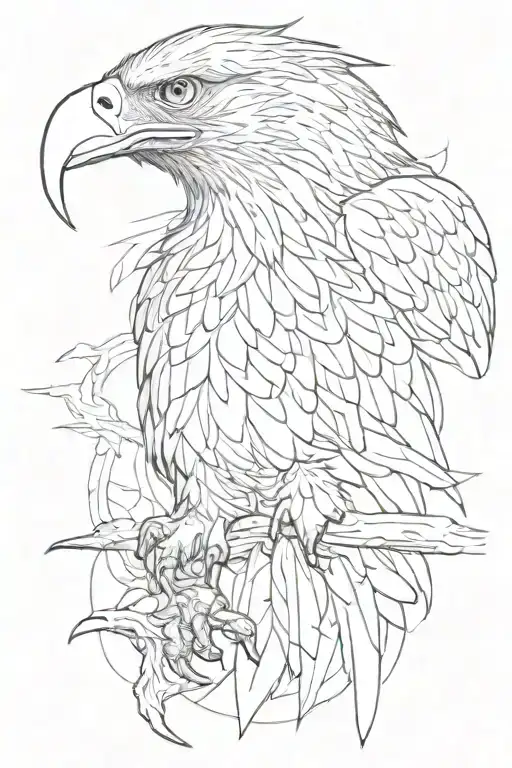 eagle tattoo design idea