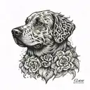 dog memorial tattoo tattoo design idea