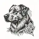 dog memorial tattoo tattoo design idea