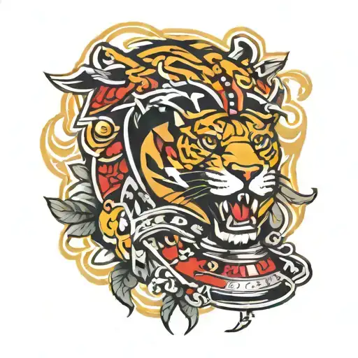 Florida panthers Stanley cup tattoo design idea
