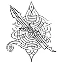 murugan spear tattoo design idea