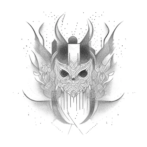 techno  tattoo design idea