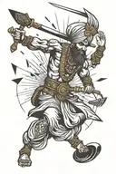 sikh warrior tattoo design idea