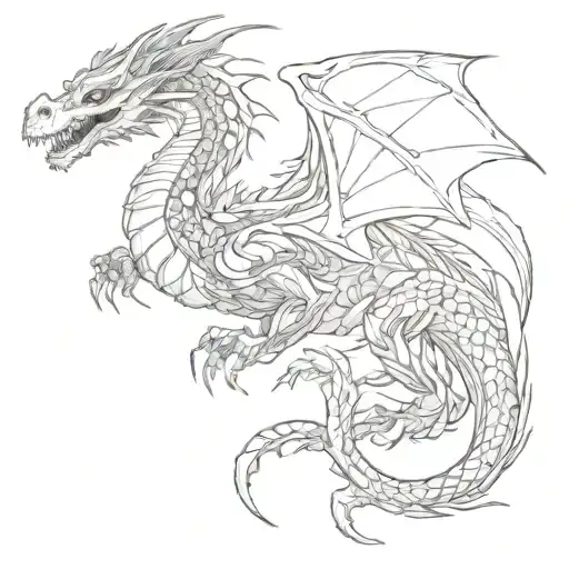 cyber sigilism tattoo dragon chihiro dragon tattoo design idea