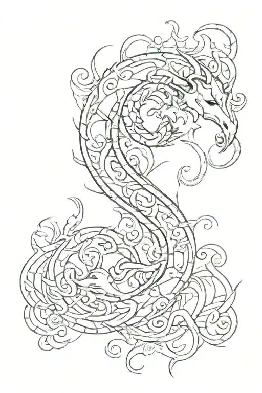 capricorn and leo caligraphy saying "you tattoo design idea