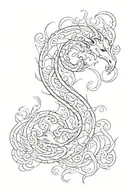 capricorn and leo caligraphy saying "you tattoo design idea