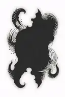 Puzzles Piece combing Capricorn and Leo constellation tattoo design idea