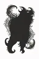 Puzzles Piece combing Capricorn and Leo constellation tattoo design idea