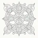 Capricorn and Leo sign incorporated representing tattoo design idea